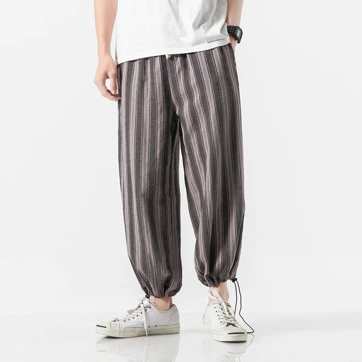 Cabo Stripe Cotton Joggers
