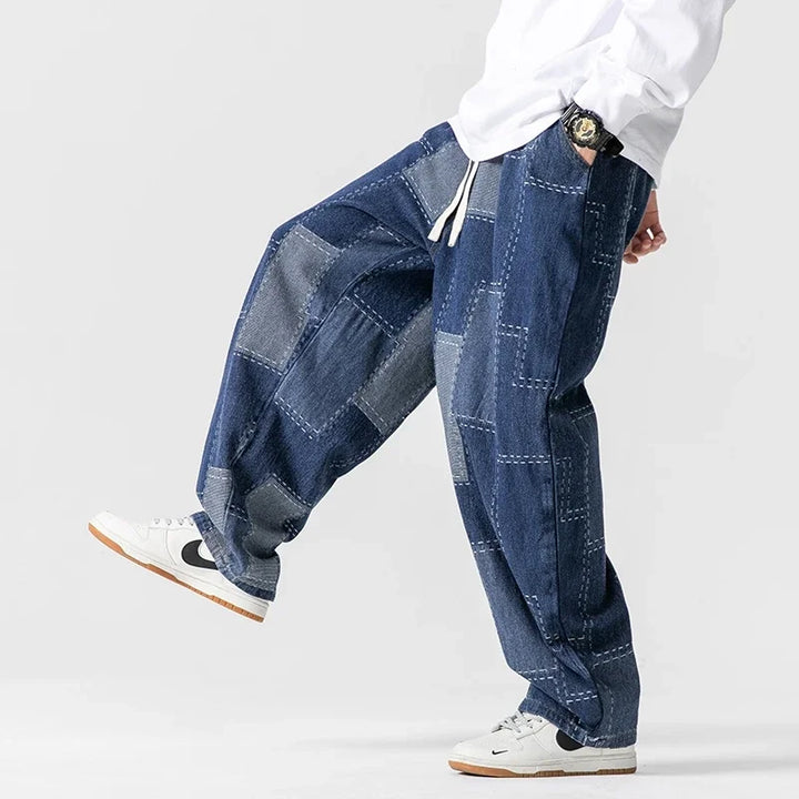 Felder Patchwork Denim Joggers