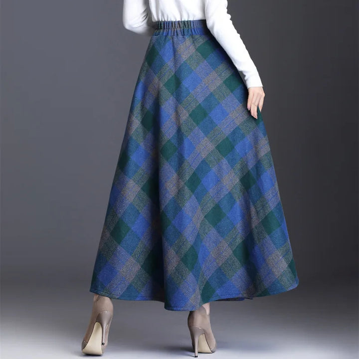 Aurora Plaid Maxi Skirt