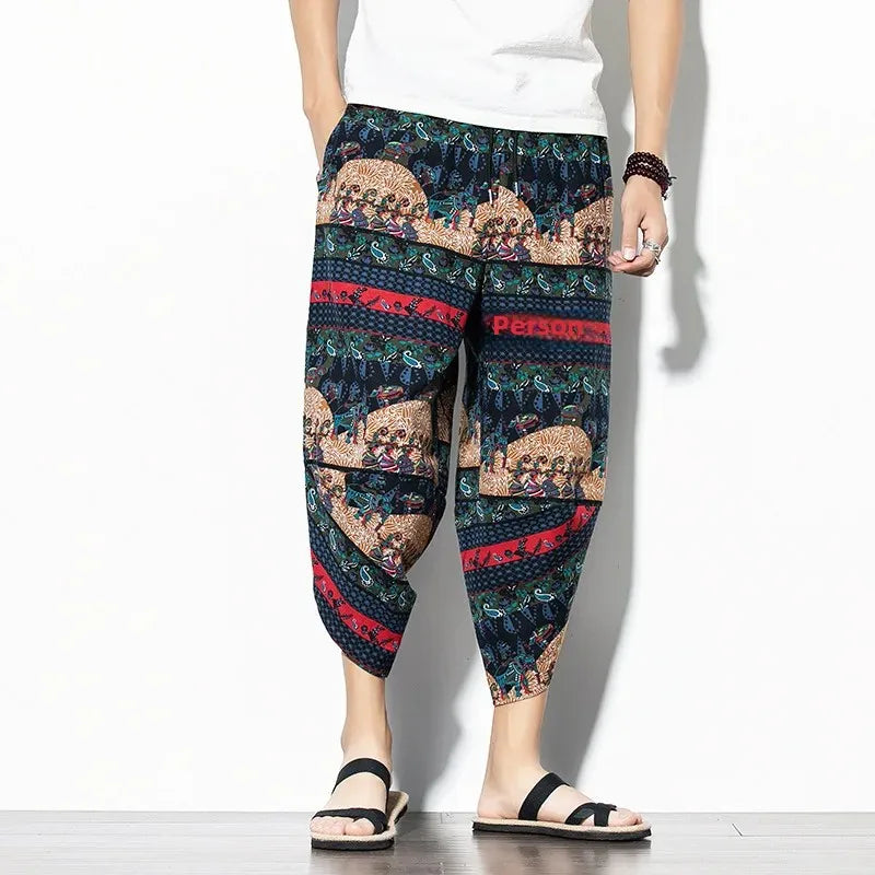 Indigo Cropped Pants