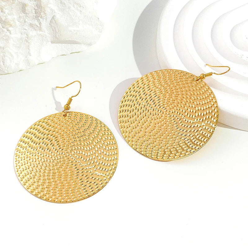 Nia Radiance Disc Earrings