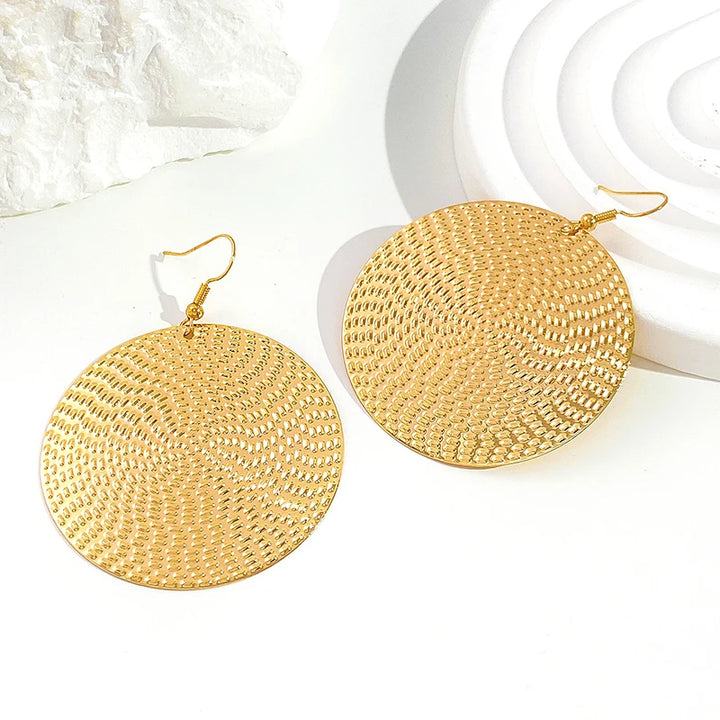 Nia Radiance Disc Earrings