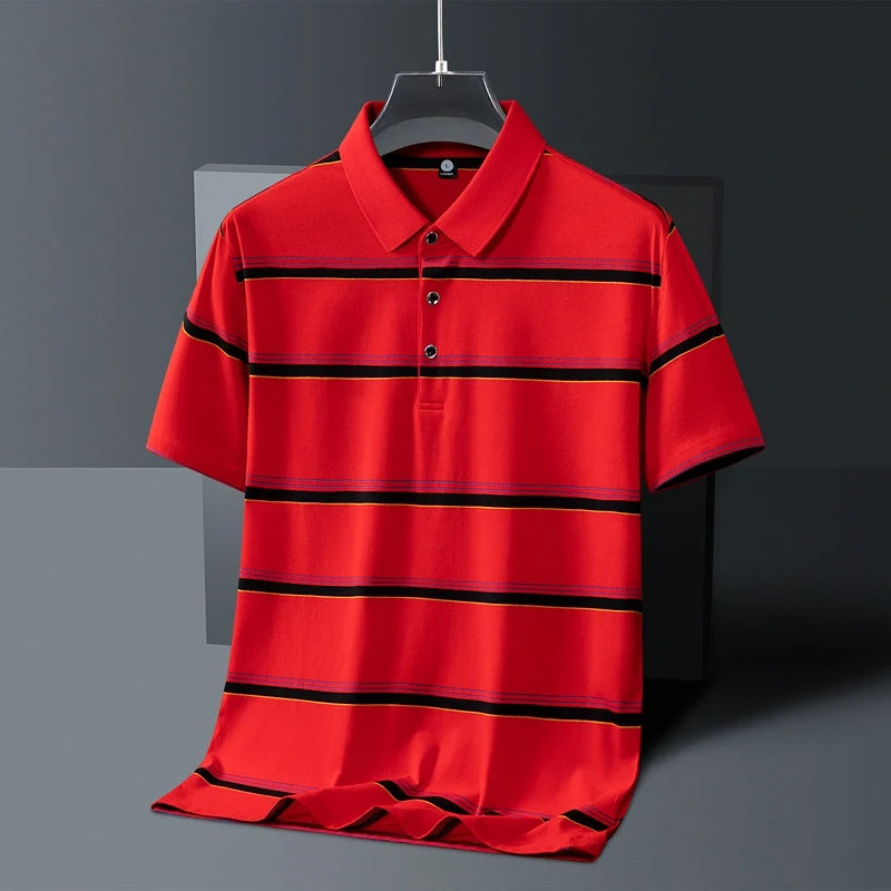 Oaklane Stripe Cotton Polo