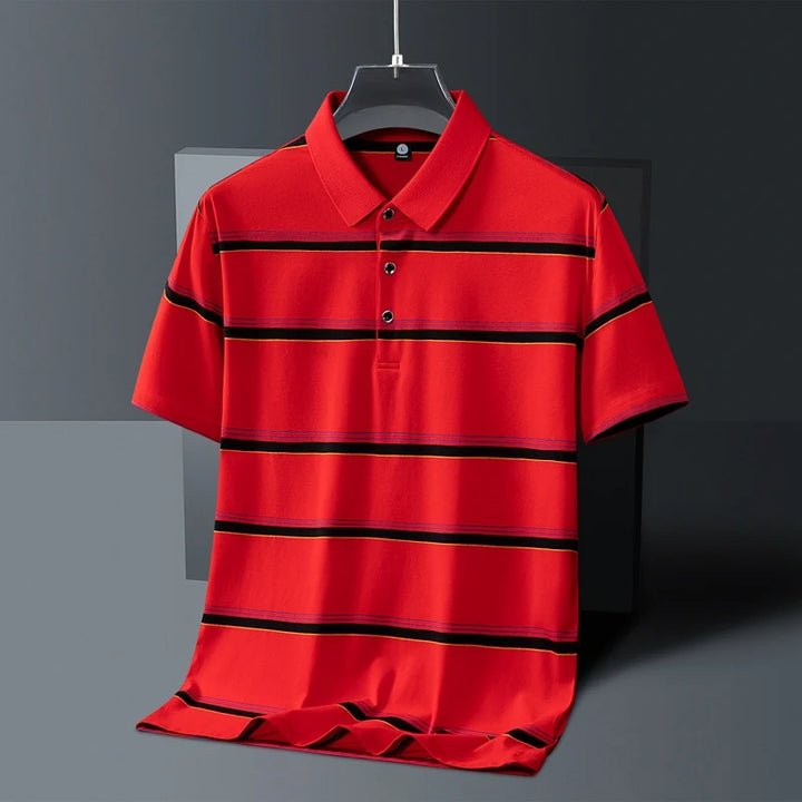Oaklane Stripe Cotton Polo