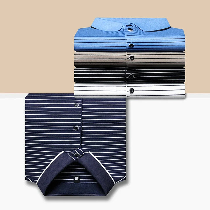 Skyford Pinstripe Cotton Polo