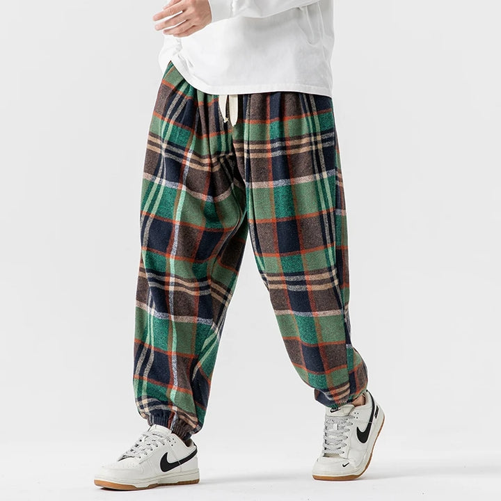 Harlow Retro Plaid Joggers