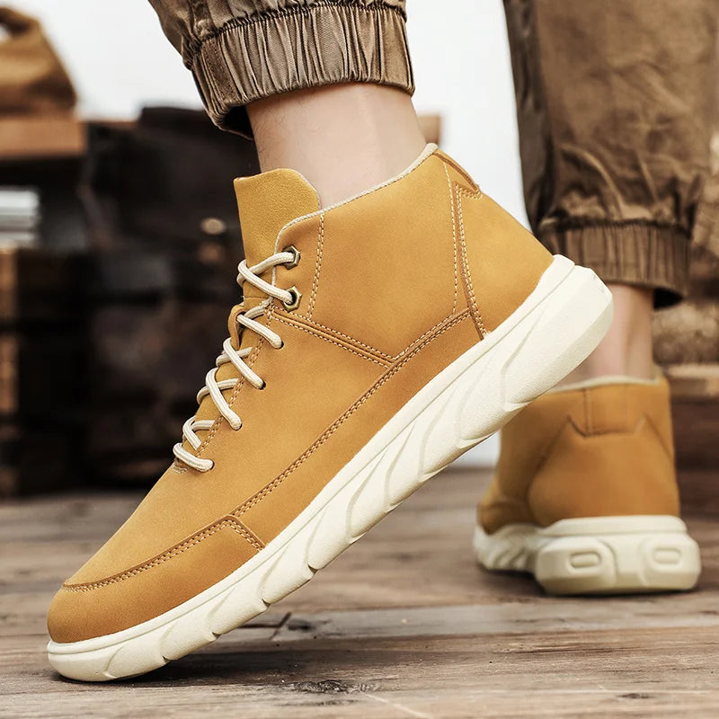 Hyggins Leather Low-top Boots