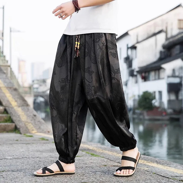 Eastern Jacquard Satin Joggers