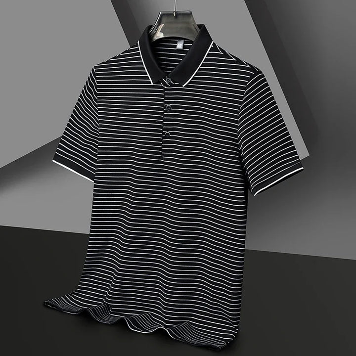 Skyford Pinstripe Cotton Polo