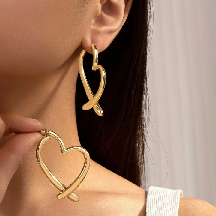 Heartline Earrings