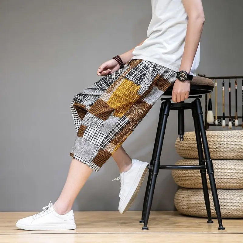 Keiji Patchwork Shorts