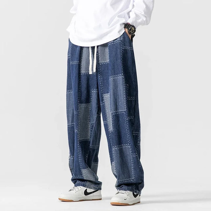 Felder Patchwork Denim Joggers