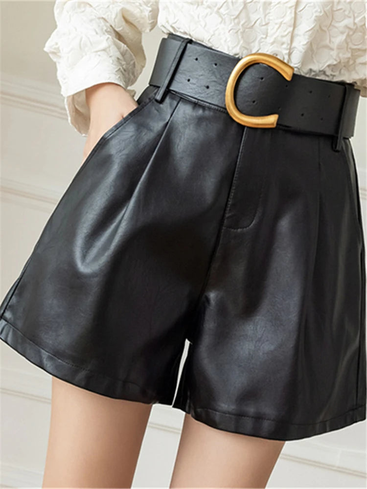 Metropolitan Leather Shorts