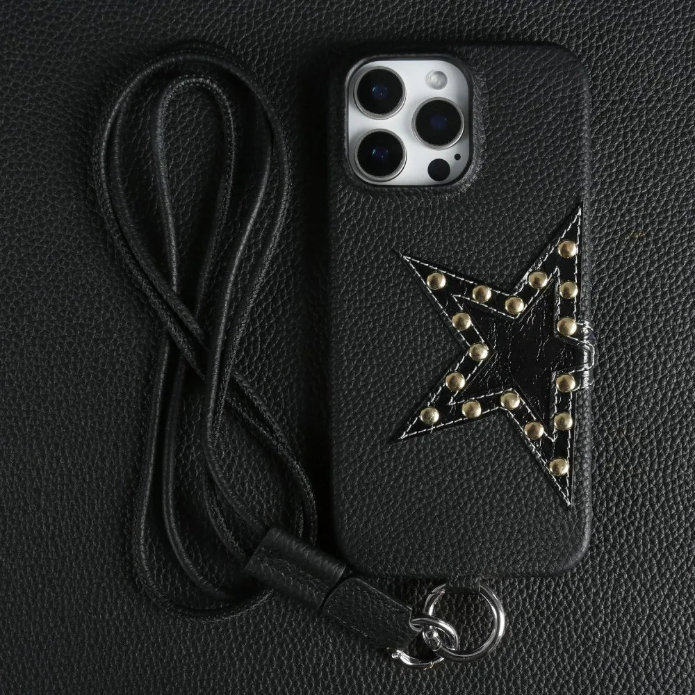 Rock Star Genuine Leather Case