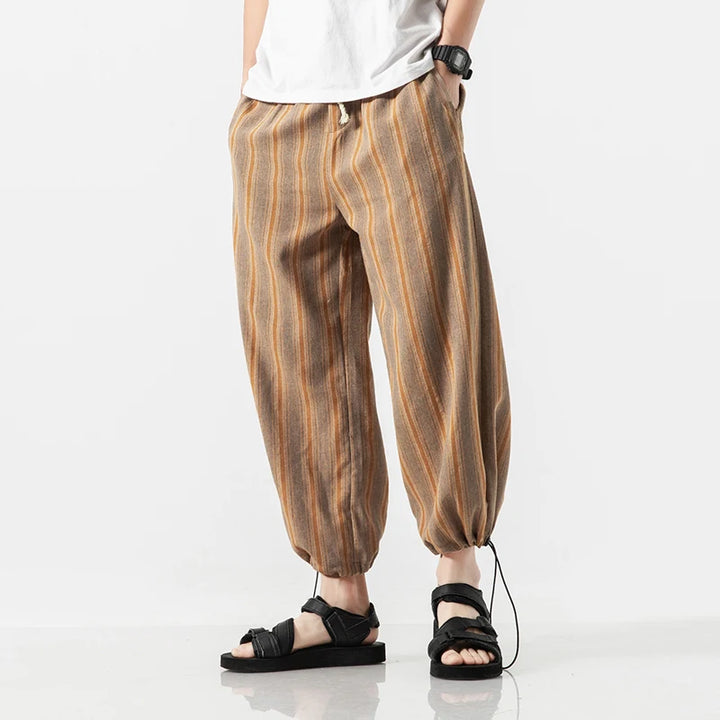 Cabo Stripe Cotton Joggers