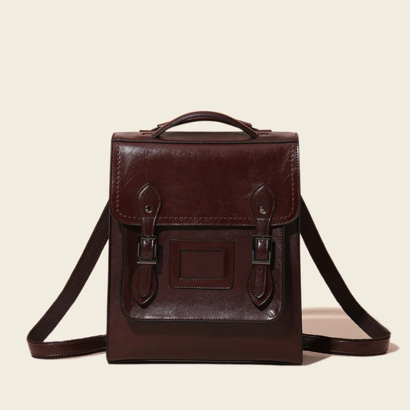 Grace Genuine Leather Convertible Satchel