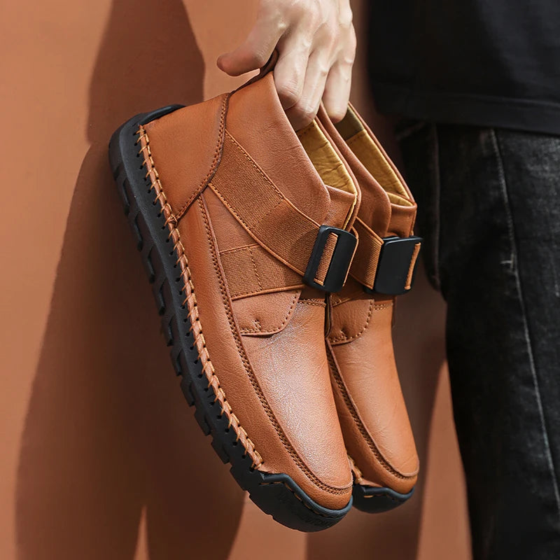 Redwood Genuine Leather Loafer Boots