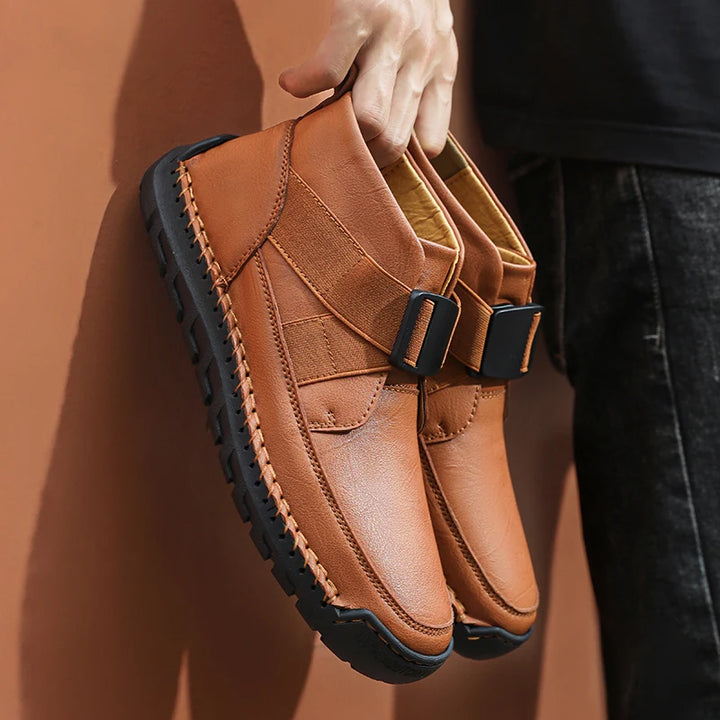 Redwood Genuine Leather Loafer Boots