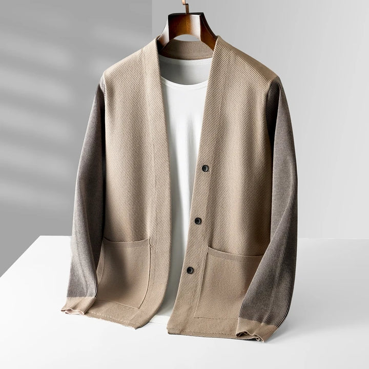 Westford Merino Two-tone Cardigan