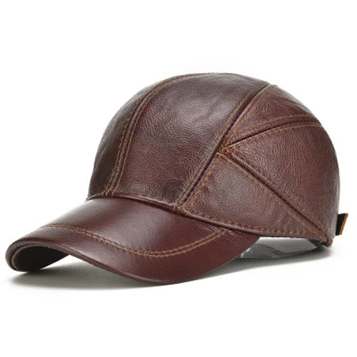 Winston Panelled Leather Hat