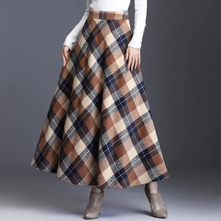 Aurora Plaid Maxi Skirt