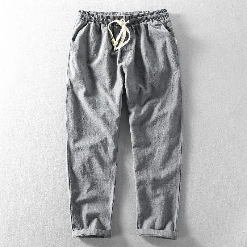 Solaro Cotton-Linen Joggers