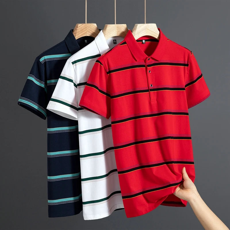 Oaklane Stripe Cotton Polo