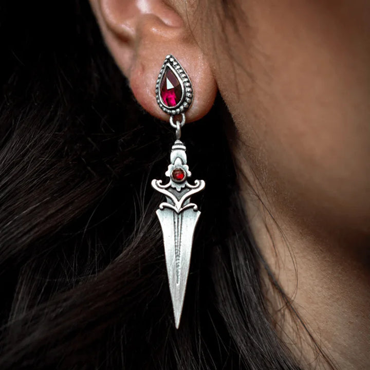 Scarlet Dagger Earrings