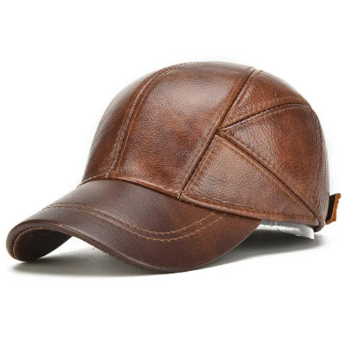 Winston Panelled Leather Hat