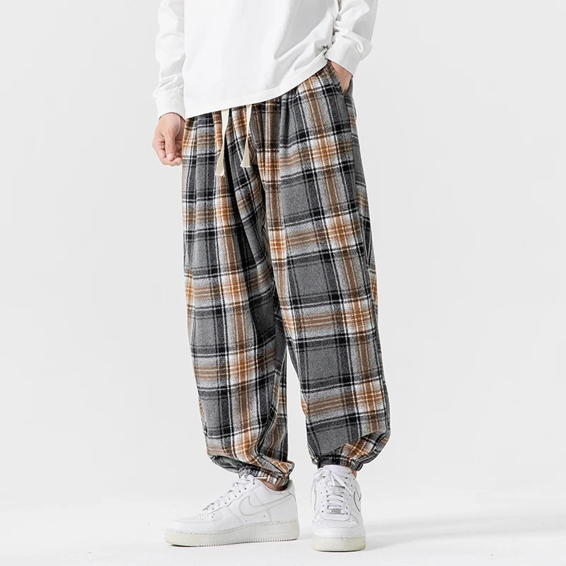 Harlow Retro Plaid Joggers