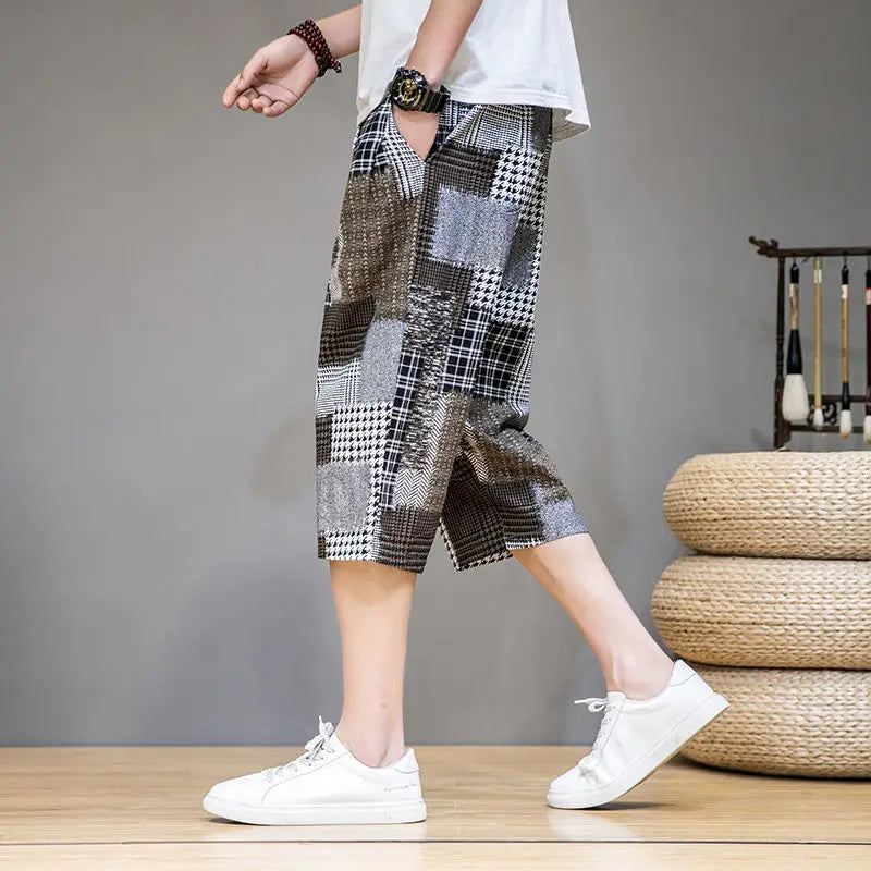 Keiji Patchwork Shorts