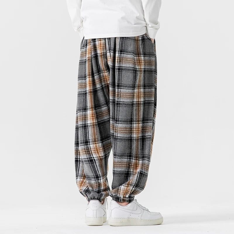 Harlow Retro Plaid Joggers