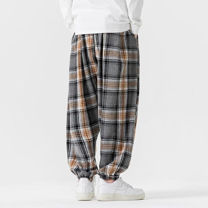 Harlow Retro Plaid Joggers