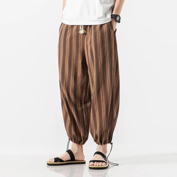 Cabo Stripe Cotton Joggers