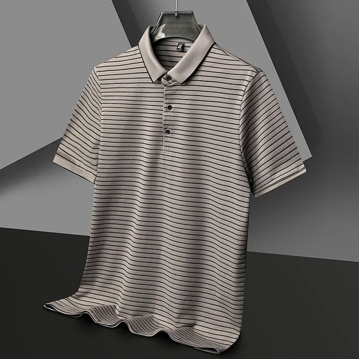 Skyford Pinstripe Cotton Polo