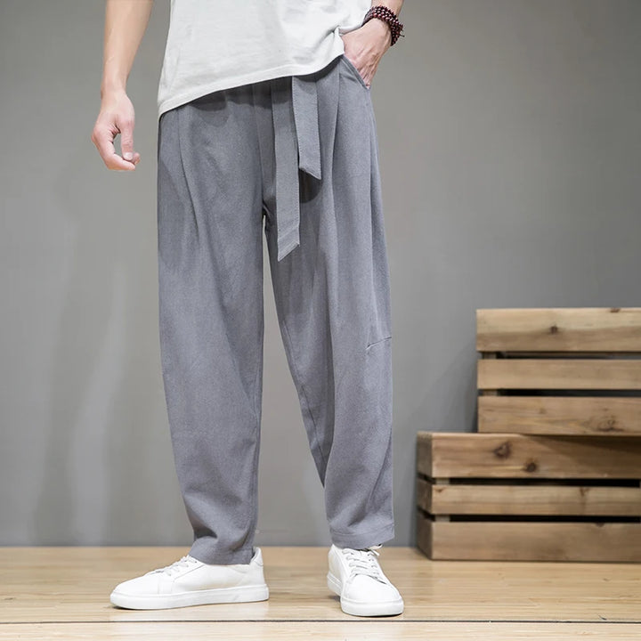 Satori Cotton-Linen Joggers