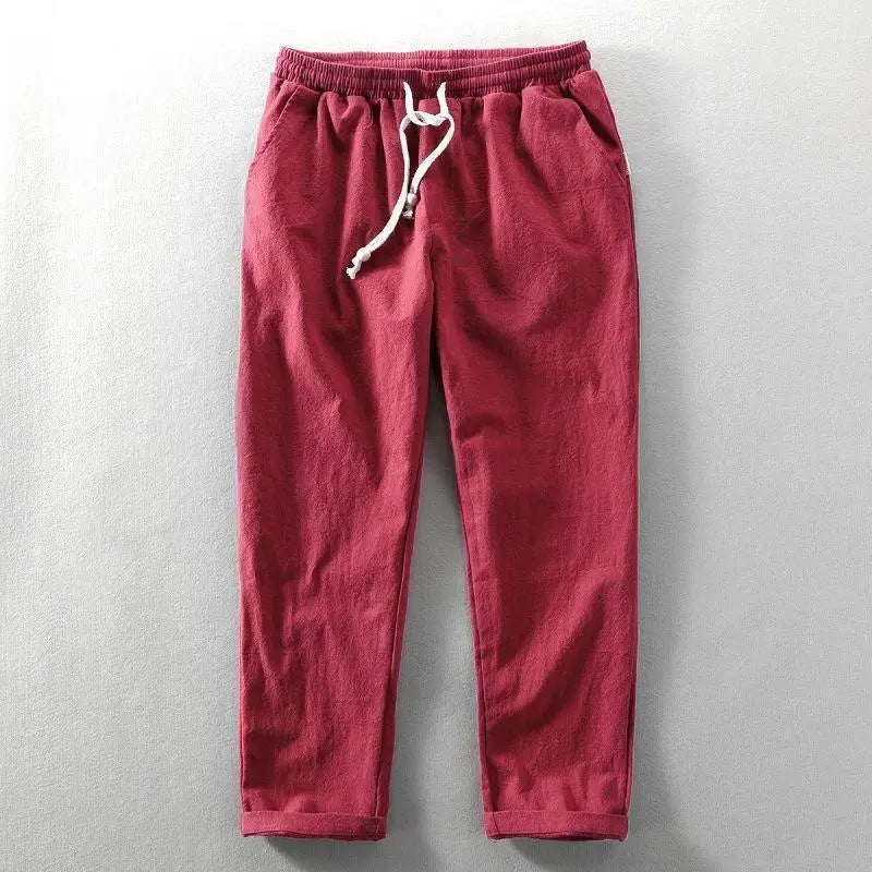 Solaro Cotton-Linen Joggers