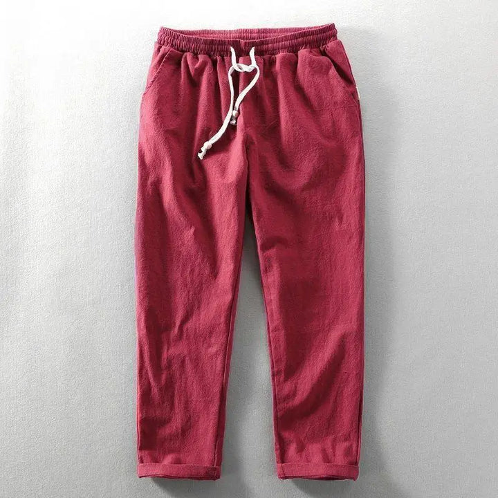Solaro Cotton-Linen Joggers