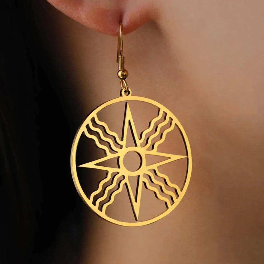 Sunseeker Medallion Earrings