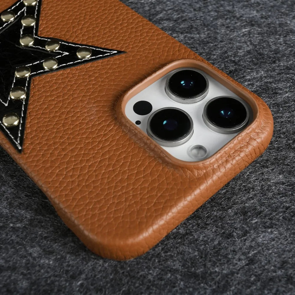 Rock Star Genuine Leather Case