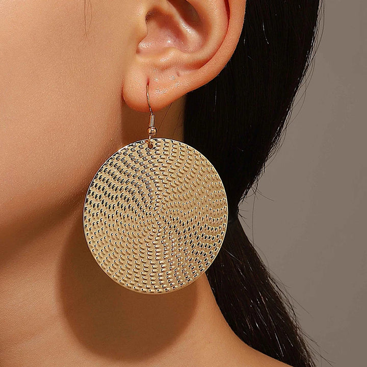 Nia Radiance Disc Earrings
