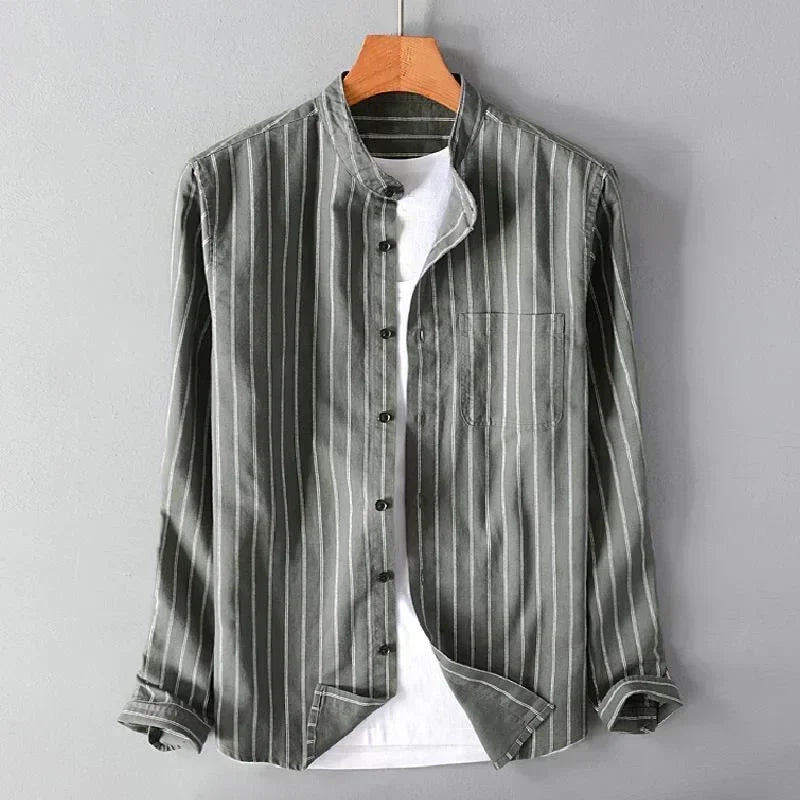 Erminio Striped Cotton Shirt