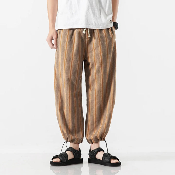 Cabo Stripe Cotton Joggers