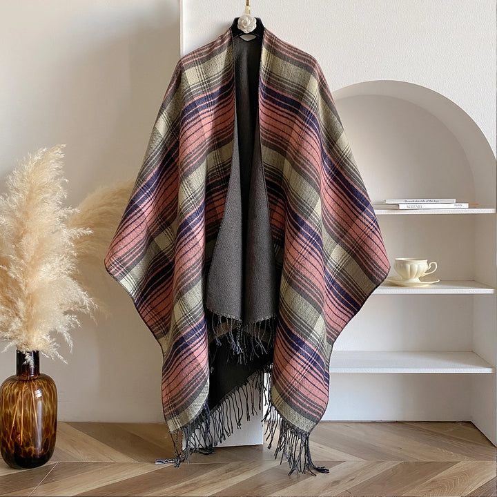 Elysir Plaid Blanket Scarf