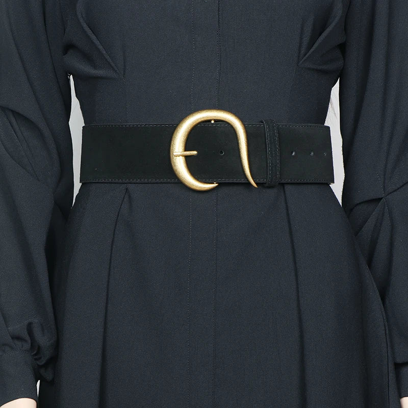 Baroque Genuine Suede Belt