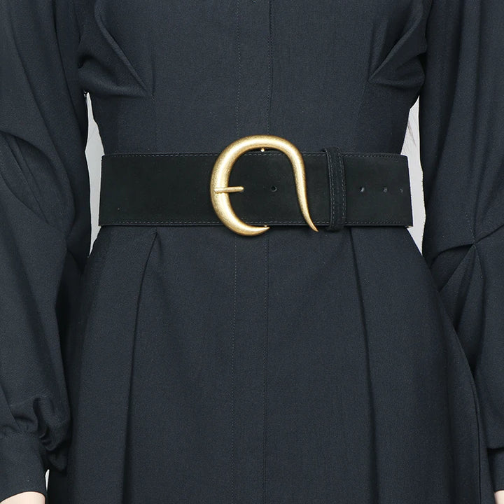 Baroque Genuine Suede Belt