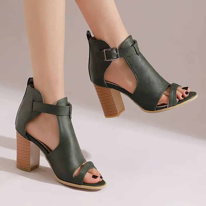 Vera Open Toe Heels