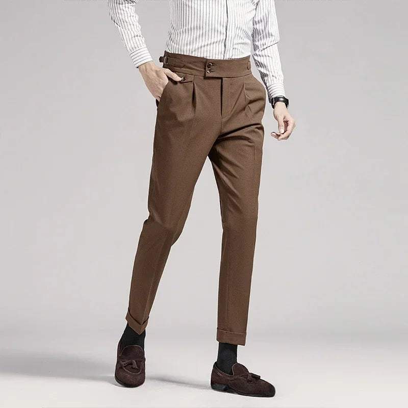 Saverio Pleated Gurkha Trousers