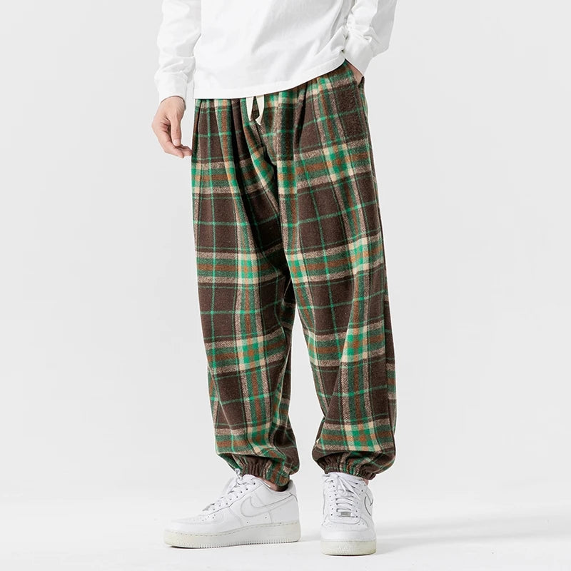 Harlow Retro Plaid Joggers