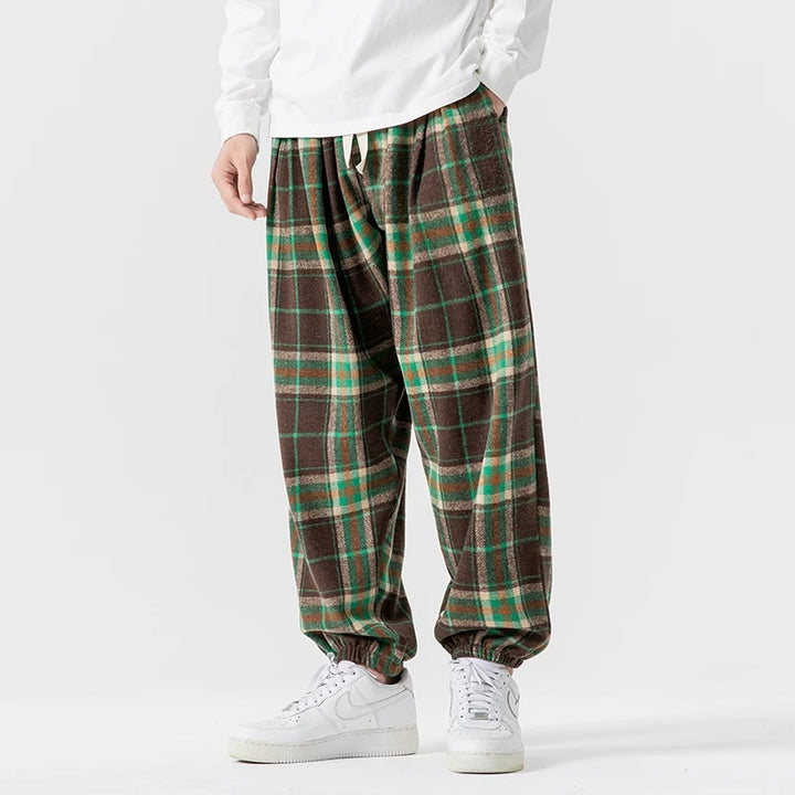 Harlow Retro Plaid Joggers